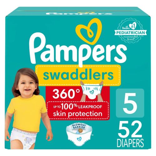 Pampers Swaddler 360 Disposable Baby Diapers - Size 4 - 56ct