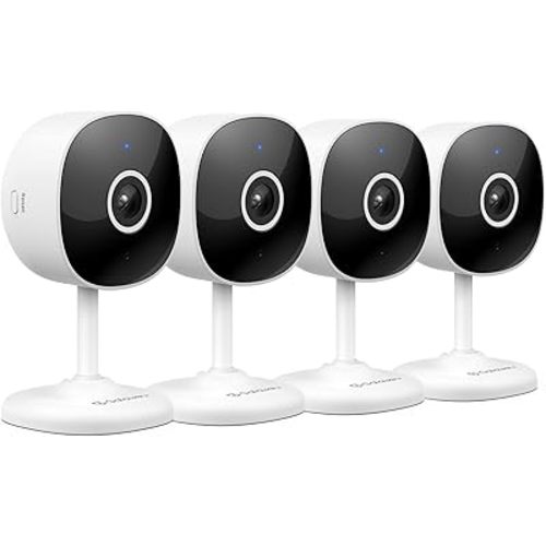 Indoor Cameras for Home Security 2K, Galayou Wireless Baby Monitor with Two-Way Audio, WiFi Cameras with APP for Phone, Smart Siren, Works with Alexa/Google Home(G7-4PACK)