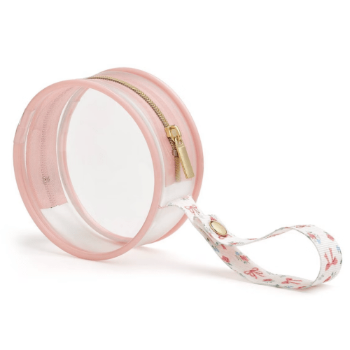 Itzy Ritzy Clear Pacifier Case with Handle Multi-Use - Bow: BPA-Free