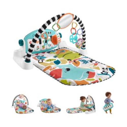Glow and Grow Kick Play Piano Gym Baby Playmat with Musical Learning Toy