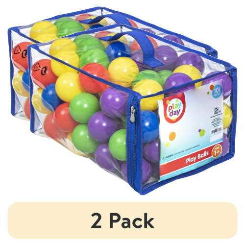 (2 pack) Play Day 100 Play Balls - Multicolor