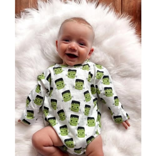 Halloween Monster / Organic Long Sleeve T-Shirt Bubble – SpearmintLOVE