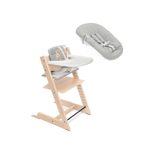 Tripp Trapp® Highchair², Cushion, Newborn Set & Stokke® Tray $597 Value