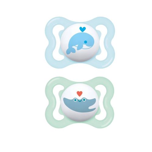 Mam Mini Air Pacifier 0-6 Months - 2ct Blue