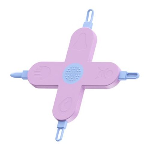 4-in-1 Care Kit: Cross-Shaped Nose Picker, Ear Cleaner, Nail Cleaner & Nasal Hygiene Tool – Safe, Gentle Grooming Tools Purple