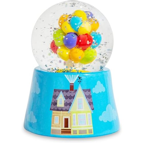 Disney Pixar UP House Light-Up Mini Snow Globe with Swirling Glitter for Adults | 3 Inches Tall