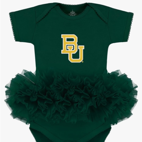 Creative Knitwear College Baby Tutu Bodysuit Dress-Team Logo, Multiple Colors, for Girls (0-12 Months)