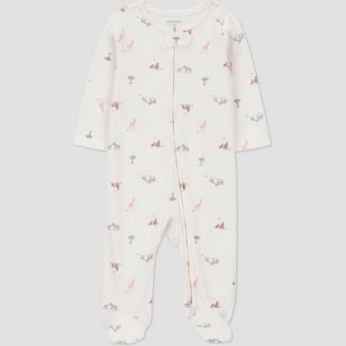 Carter's Just One You® Baby Safari Animals Sleep N' Play - Cream Newborn