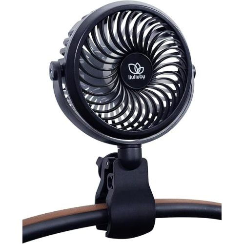 liuliuby Stroller Fan Clip On for Baby | Baby Fan for Stroller and Car Seat | Baby Stroller Fan Rechargeable | USB Rechargeable Battery Operated Portable Fan for Stroller | Stroller Accessories