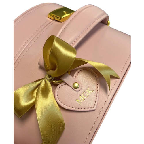 Newborn Keepsake Box Bundle, Premium Pu Leather, Vegan, Storage (Pink) with Keepsake Pouches, In the Meadow Swaddle Set, Milestone Cards