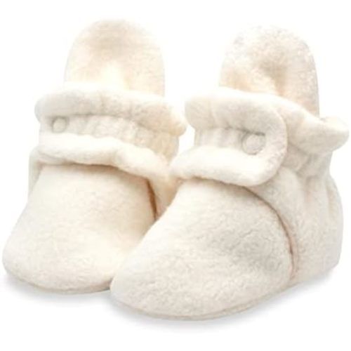 Zutano Unisex Fleece Baby Booties, Two Snap Closure, Newborn to 24 Months