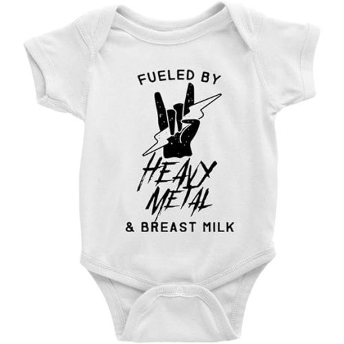 Heavy Metal & Breast Milk Baby Boy Girl Onesie Newborn Organic Bodysuit Romper