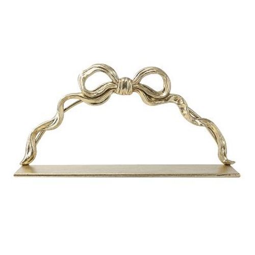 Belle Maison 20-in. Decorative Bow Shelf with Mirror
