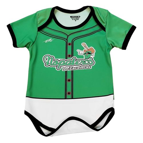 Los Nopaleros de Zacatecas Baby Outfit Mameluco Green