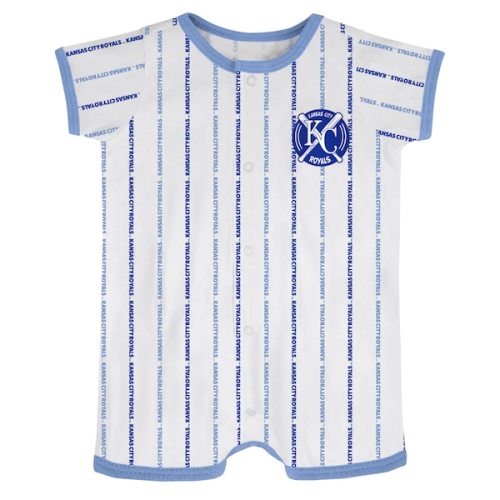 Kansas City Royals Newborn & Infant Ball Hitter Romper - White