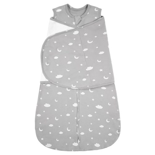 ZIGJOY Baby Swaddle Sleep Sack, 1.0 TOG Sleep Sack Swaddles for Newborns & infant 6-12 Months 100% Cotton Baby Wearable Blanket for Newborn Registry Essentials