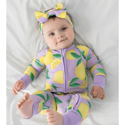 Lavender Sunny Citrus Luxe Bow Headband – Little Sleepies