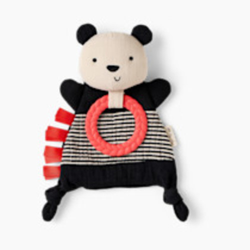 Itzy Ritzy Bitzy Crinkle Sensory Crinkle Toy with Teether - Panda