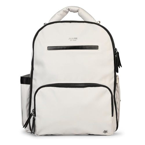 JuJuBe x Witney Carson - New Classic Diaper Bag Backpack with Portable Changing Pad, Stroller Straps, Large Travel Backpack, Carrying Baby Bottles, Wipes, Diapers, Cloud, Mothers Day Gift