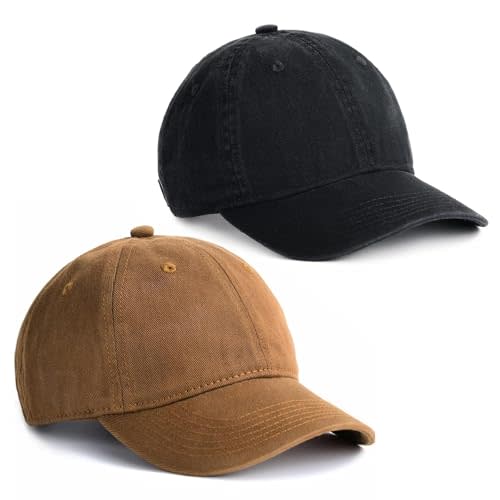FURTALK Toddler Baseball Hat Kids Boys Girls Adjustable Washed Cotton Baseball Cap with Ponytail