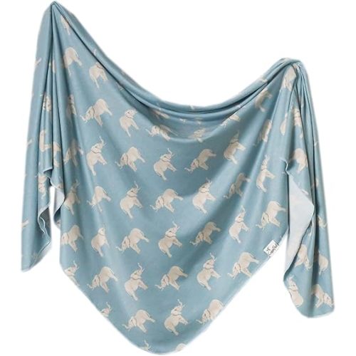 Copper Pearl Large Premium Knit Baby Swaddle Receiving Blanket Peanut