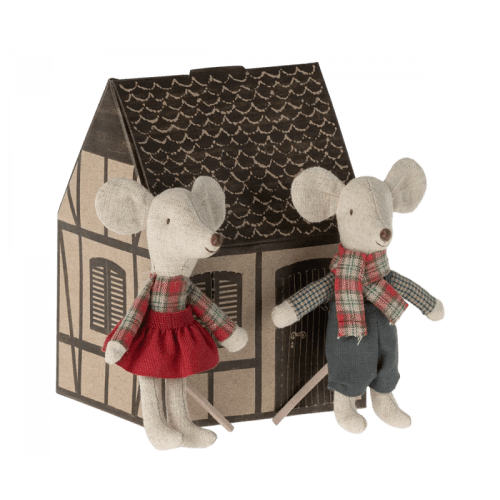 Winter Mice Twins- Little Brother & Sister – Little Feet Boutique La