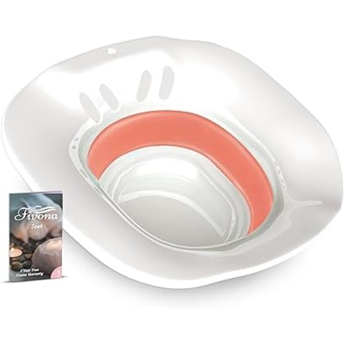 Fivona Yoni Steam Seat - Expandable Over The Toilet - Universal Fit - Perineal Soaking and V Steaming - Sitz Bath Seat for Hemorrhoids Treatment and Postpartum Care Soak