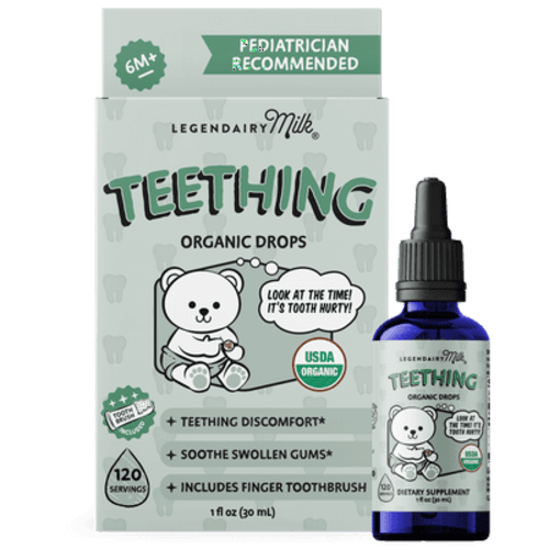 Legendairy Milk Organic Baby Teething Drops, Infant Teething Relief, 1 fl oz