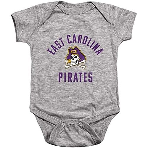 East Carolina University Official Pirates Logo Unisex Infant Snap Suit for Baby