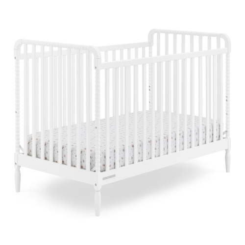 Delta Children Lily 4-in-1 Convertible Crib - Greenguard Gold Certified, Bianca White
