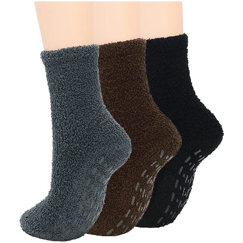 Century Star Anti Slip Athletic Plush Slipper Grip Socks Women Yoga Pilates Soft Warm Cozy Socks For Christmas