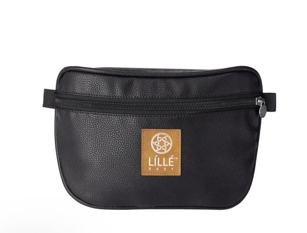 Pocket Pouch Universal Baby Carrier Pocket - Black Leatherette