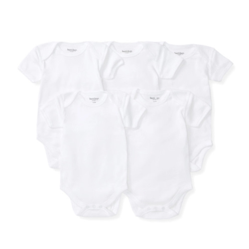 Bee Essentials Organic Short Sleeve Baby Bodysuit 5 Pack | Burt's Bees Baby®