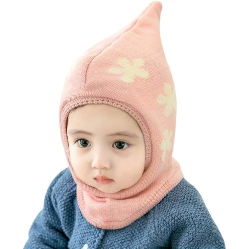 Baby Winter Hat Scarf Set, Unisex Infant Toddler Kids Hat Scarf - Pink-d - 3-24 Months