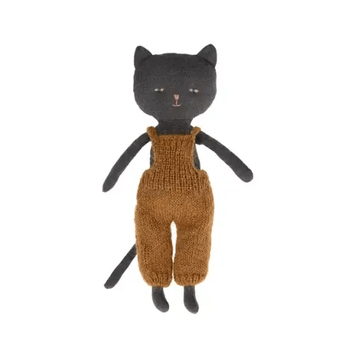 Brands We Love Kitten in Overalls - Black by Janie and Jack