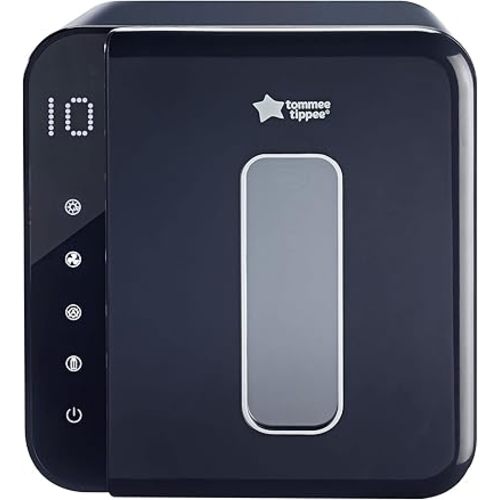 Tommee Tippee Ultra UV Steriliser, Dryer and Storage, Black, for Baby Bottles and Accessories, Steam-Free to Kill Viruses^ and 99.9% of Harmful Bacteria