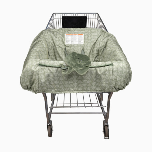 Boppy Shopping Cart Cover - Happy Green Leaf