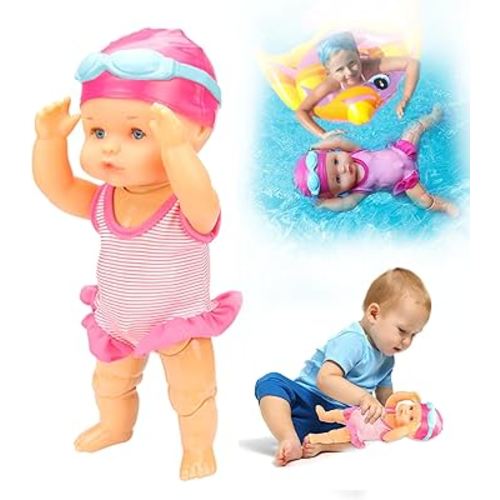 Amazon.com: OHGOSH 2025 New Packaging Swimming Baby Doll,Waterproof Swimmer Dolls,Backstroke Electric Water Baby for Pool,Anticipated Water Recreation Toys (Transparent-Box Packaging) : Toys & Games