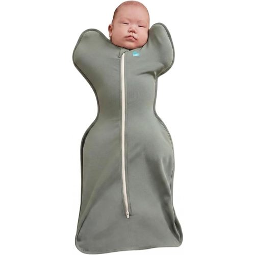 Love to Dream Swaddle UP, Baby Sleep Sack Self-Soothing Swaddles for Newborns, Improves Sleep, Secure Fit Helps Calm Startle Reflex, New Born Essentials for Baby 1.0 TOG, Newborn 5-8.5 lbs, Deep Olive