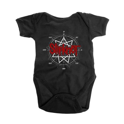 Slipknot Baby Grow Star Band Logo New Official Black 0 To 24 Months Size X-Small (0-3 months), Black, 0-3 Months