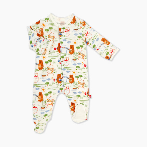 Magnetic Me Spring Modal Footie - Bear B Que, Newborn