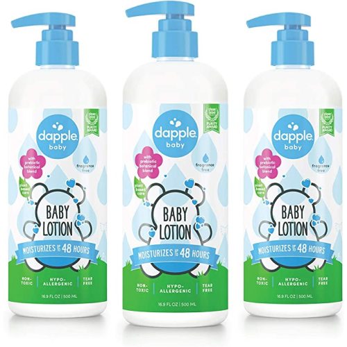 Dapple Baby, Bottle and Dish Soap Dish Liquid Plant Based Hypoallergenic 1  Pump Included, Packaging May Vary, Fragrance Free, 16.9 Fl Oz (Pack of 3)