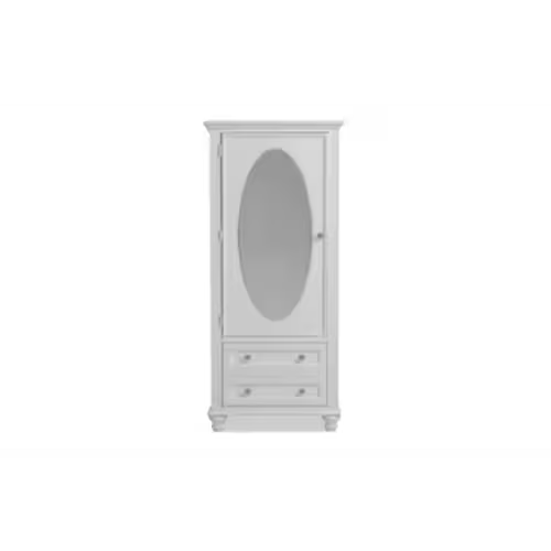 Madelyn White Wardrobe with Drawer