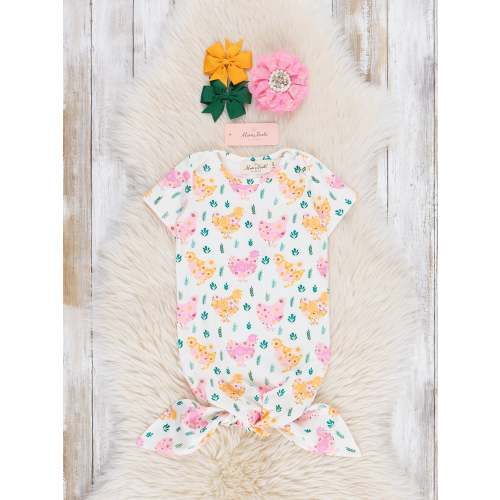 Charming Chickens Knot Gown