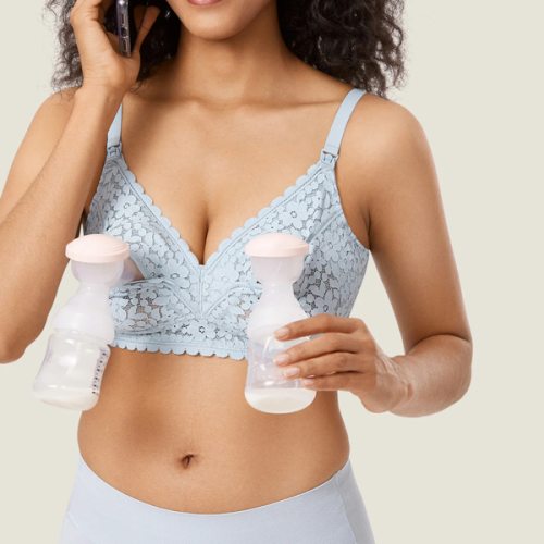 Cotton Lining Hands Free Pumping Bra