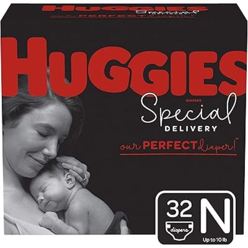 Huggies Special Delivery Hypoallergenic Diapers, Size Newborn, 32 Ct