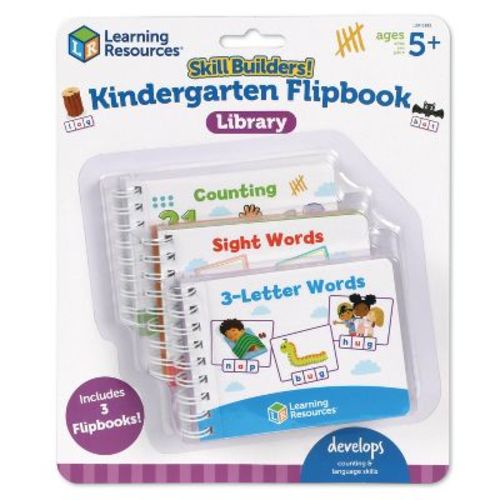 Learning Resources Skill Builders! Kindergarten Flipbook Library