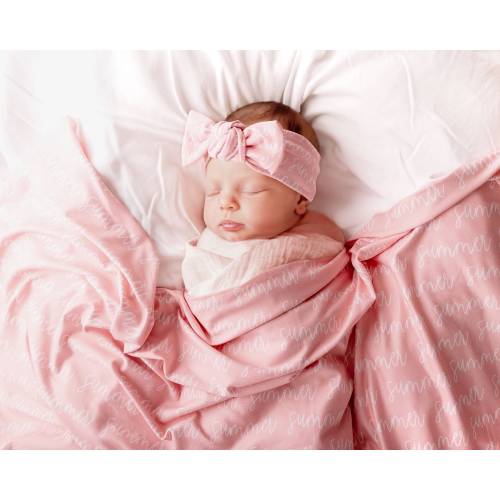 Personalized Baby Swaddle Blanket