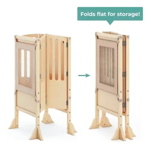 Contemporary Kitchen Helper® Stool - Tan - Guidecraft