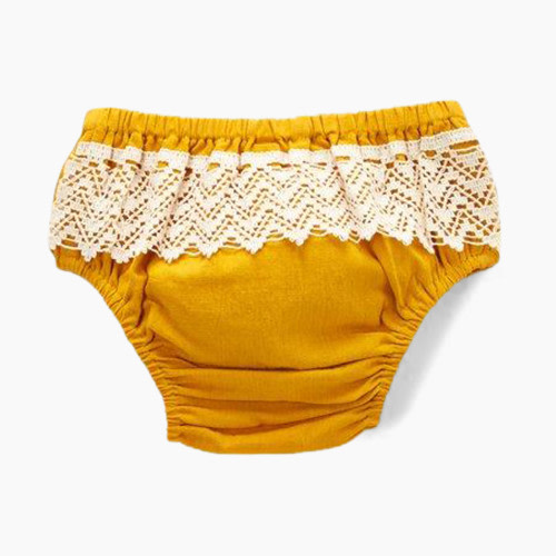 Sassy Minor Crochet Baby Bloomer - Mustard, 3-6 Months